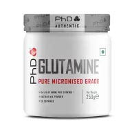 PhD Nutrition Glutamine Pure Micronised Grade Front