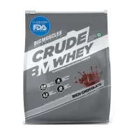 Bigmuscles Nutrition Crude whey-1 kg- Rich Chocolate-Front View