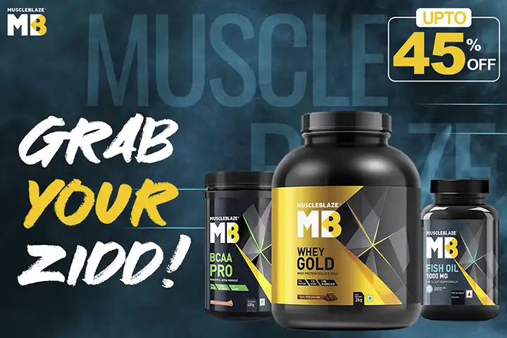 Up to 40% off on MuscleBlaze products, whey protein powder, mass gainer, bcaa from Superscoopz