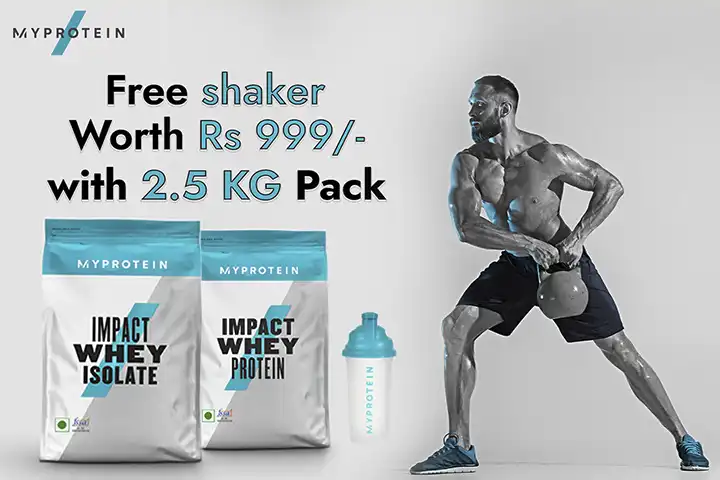 Free shaker with MyProtein Impact whey protein powder from Superscoopz